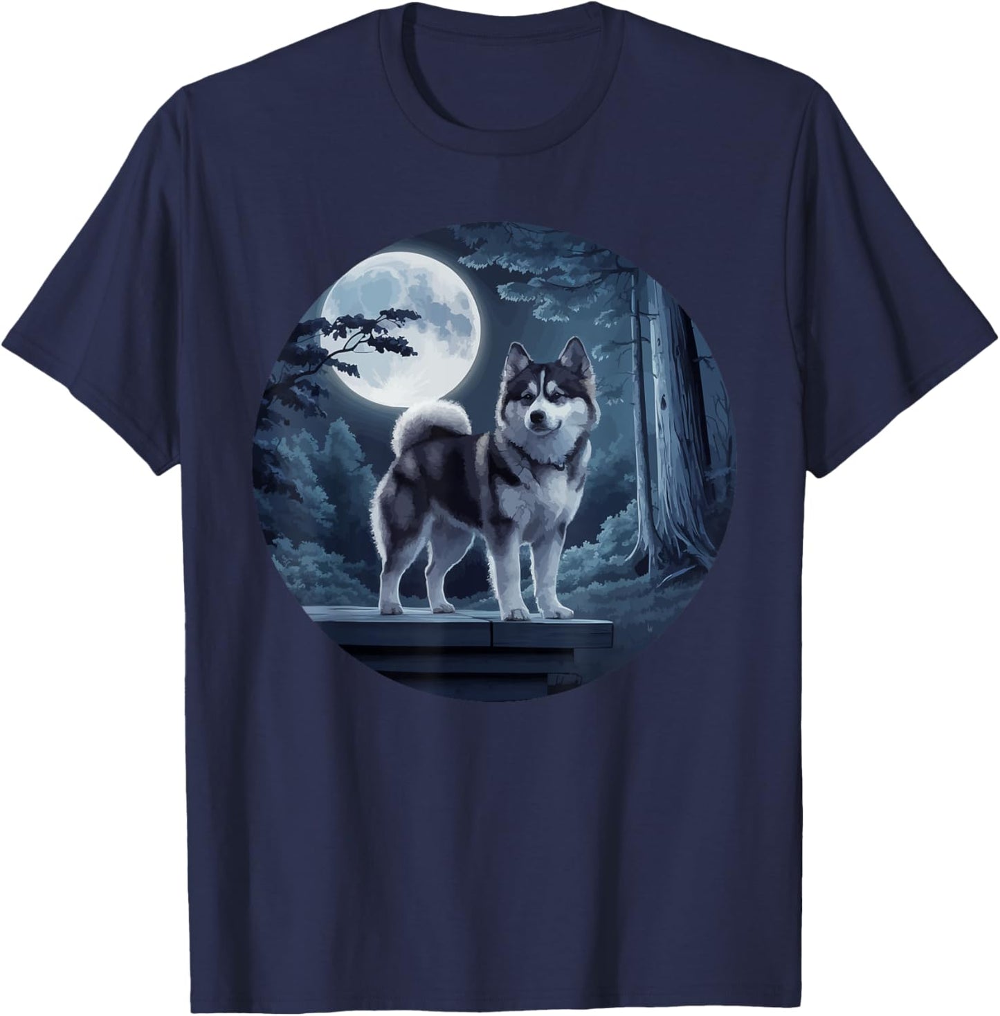 Pomsky Owner Dog Lover Puppy Pomeranian Siberian Husky Women T-Shirt - T-Shirt | Navy