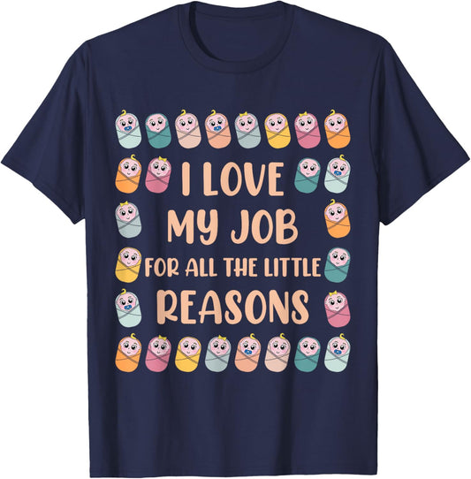 Nicu nurse neonatal nurse T-Shirt - T-Shirt | Navy