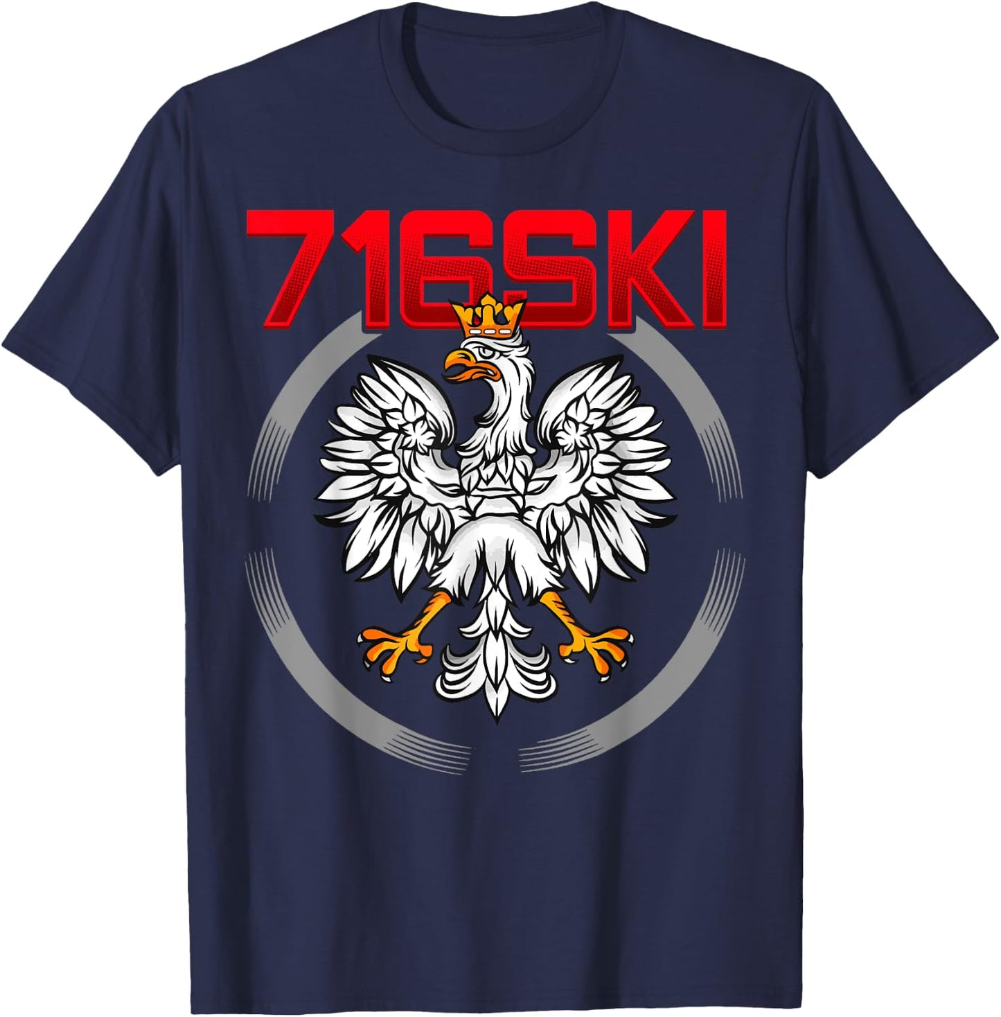 716ski Buffalo Dygyus Day Shirt Poland Eagle Polish 716 T-Shirt - T-Shirt | Navy