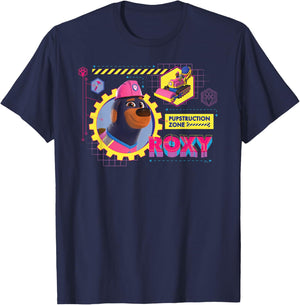 Disney Junior Pupstruction Zone Roxy Rottweiler Steamroller T-Shirt - T-Shirt | Navy