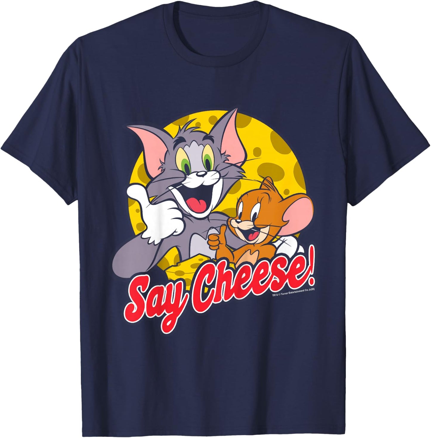 Kids Tom and Jerry Say Cheese Portrait T-Shirt - T-Shirt | Navy