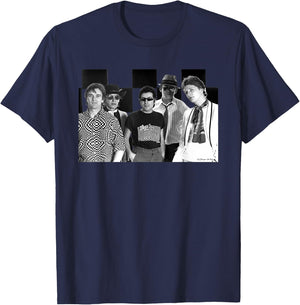 Squeeze Band Chequered Photo By George DuBose T-Shirt - T-Shirt | Navy