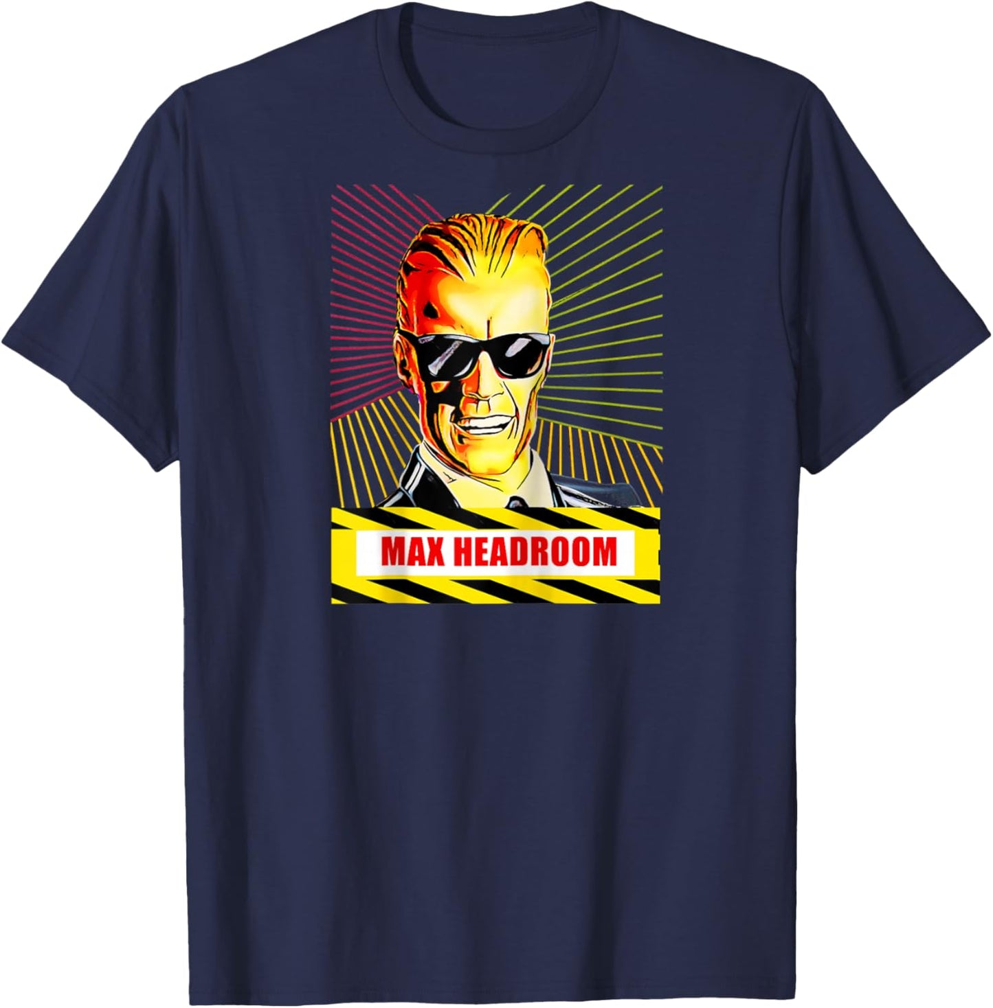 Actor is talented max and headroom beautiful people 6 Raglan Baseball T-Shirt - T-Shirt | Navy