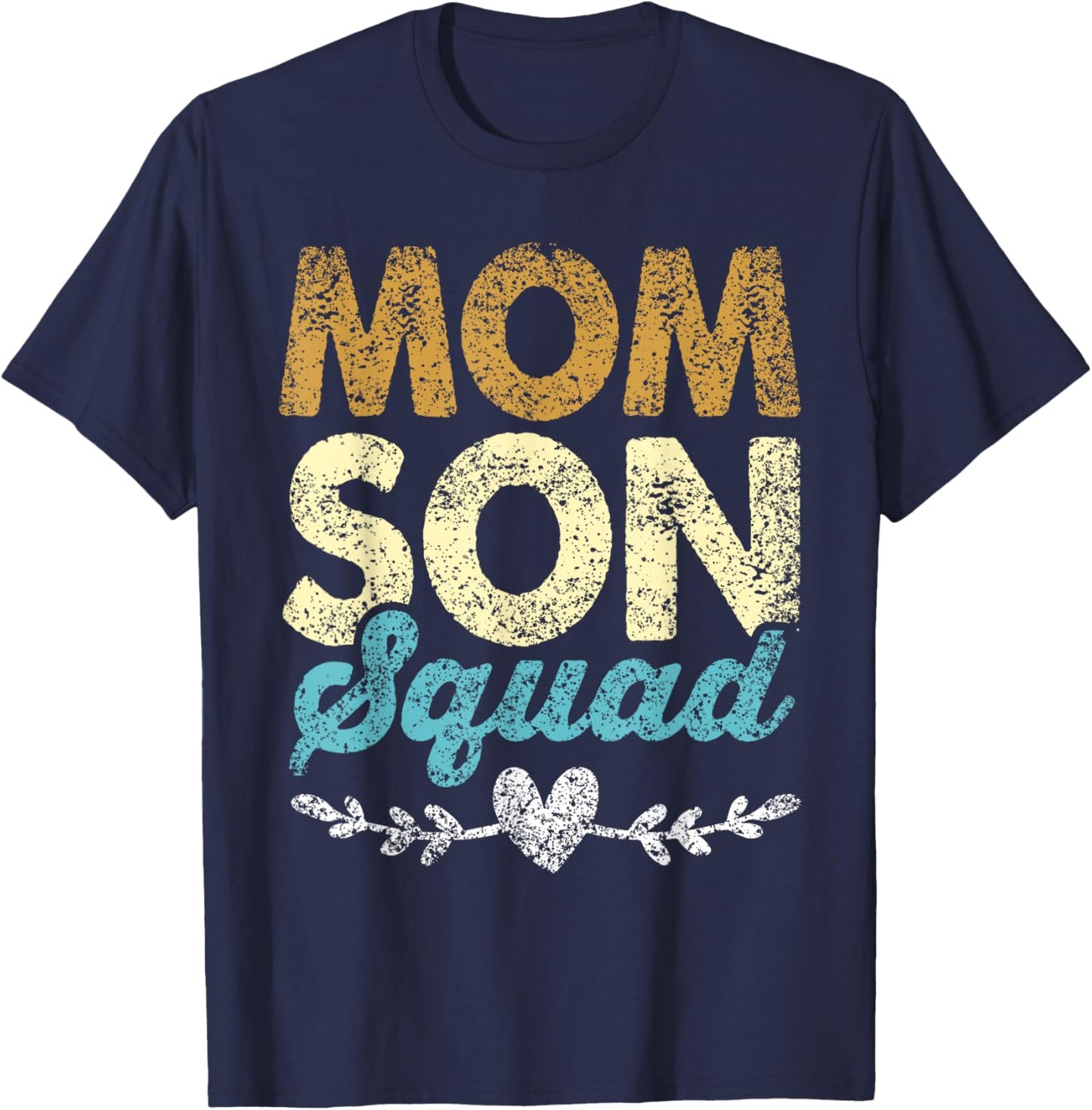 Mommy Son Squad Sons Matching Mom Mother's Day Mother Son T-Shirt - T-Shirt | Navy