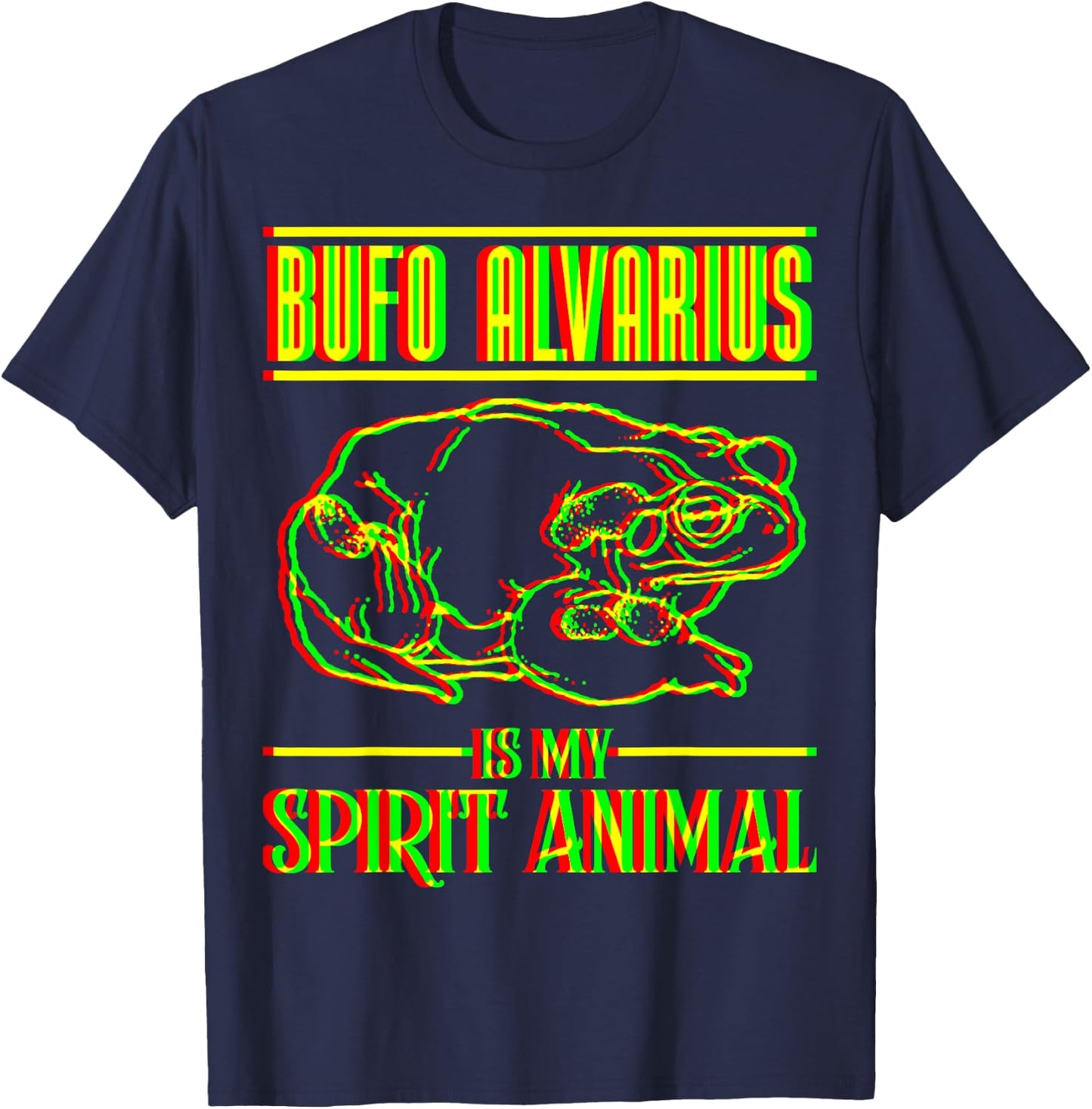Bufo Alvarius Toad Is My Spirit Animal Shirt T-Shirt - T-Shirt | Navy