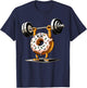 Weightlifting - Funny Fitness Workout Gym Donut Lover T-Shirt - T-Shirt | Navy
