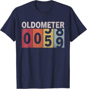 Oldometer 58-59 Funny 59 Years Old Birthday T-Shirt - T-Shirt | Navy