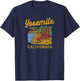 Yosemite National Park Redwoods Graphic T-Shirt - T-Shirt | Navy