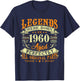 65th Birthday Vintage Legends Born In 1960 65 Years Old T-Shirt - T-Shirt | Navy