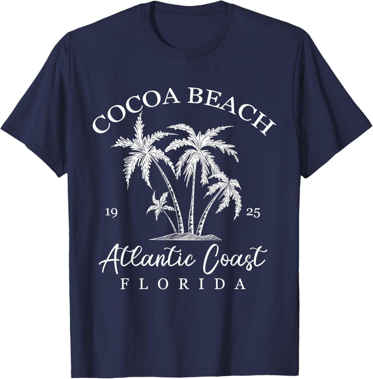 Cocoa Beach, Florida Beach Design Tribal Turtle Gifts T-Shirt - T-Shirt | Navy