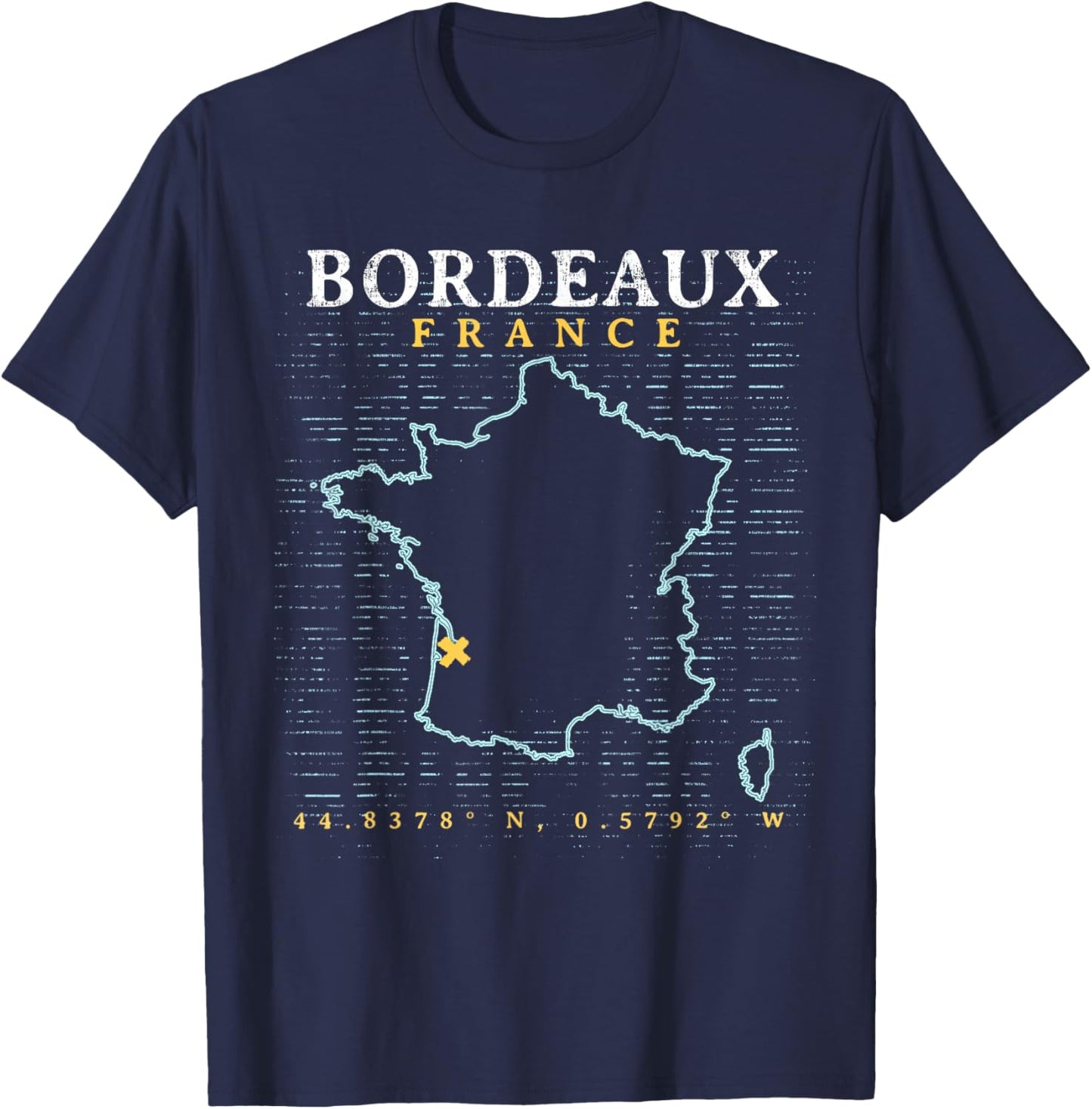 France Bordeaux T-Shirt - T-Shirt | Navy
