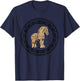 Greek Mythology Odyssey Greek History Trojan Horse Greek Key T-Shirt - T-Shirt | Navy