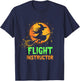 FLIGHT INSTRUCTOR Witch Broomstick T-Shirt - T-Shirt | Navy