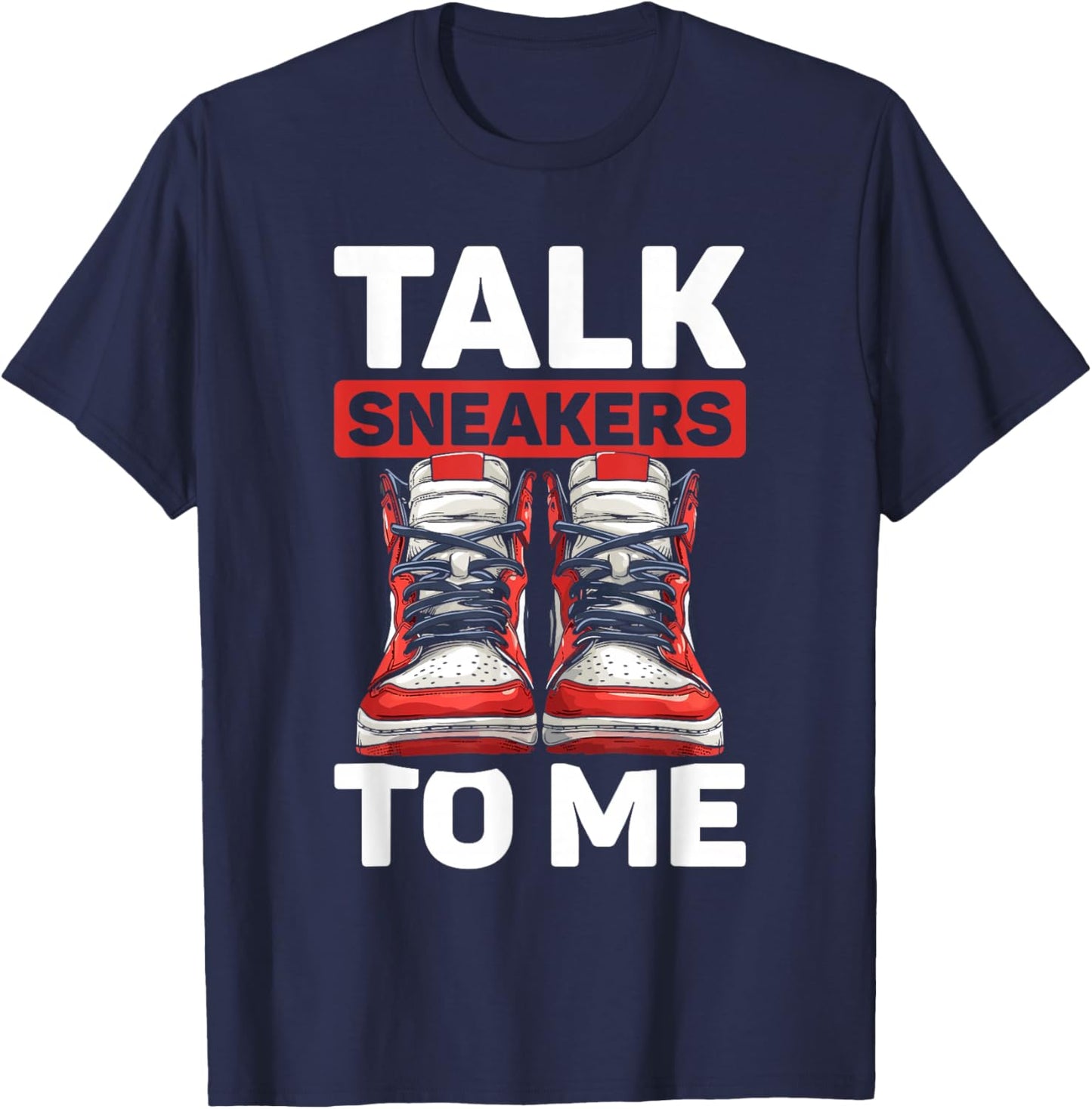 Street Style Shoes - Streetwear Grails Sneaker Head T-Shirt - T-Shirt | Navy