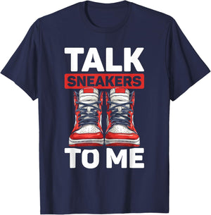 Street Style Shoes - Streetwear Grails Sneaker Head T-Shirt - T-Shirt | Navy