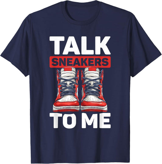 Street Style Shoes - Streetwear Grails Sneaker Head T-Shirt - T-Shirt | Navy