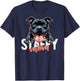 Staffy Mom Staffordshire Bull Terrier Dog Tattoo Funny Women T-Shirt - T-Shirt | Navy