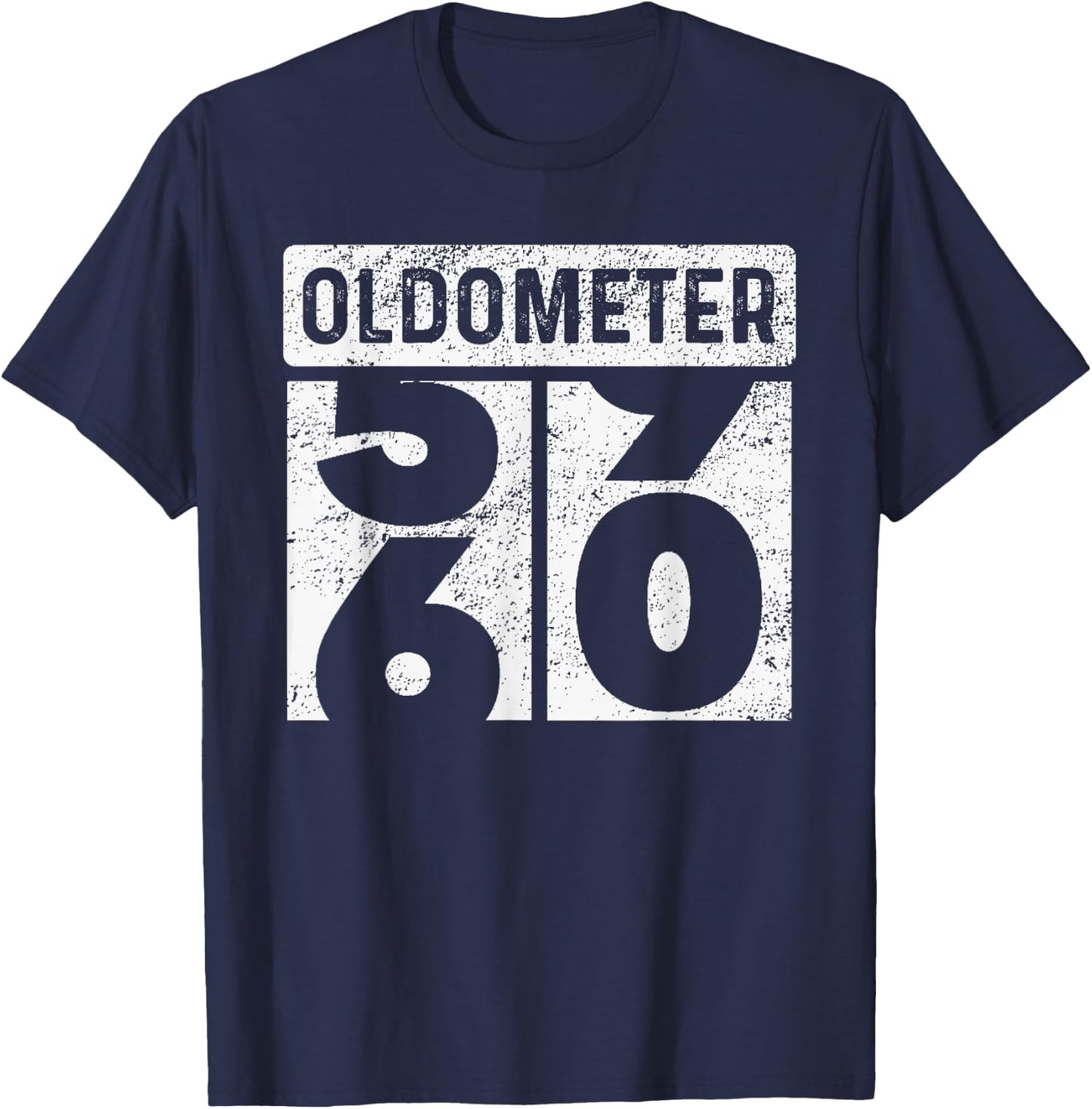 Oldometer Odometer Funny 60th Birthday Gift 60 yrs Old Joke T-Shirt - T-Shirt | Navy