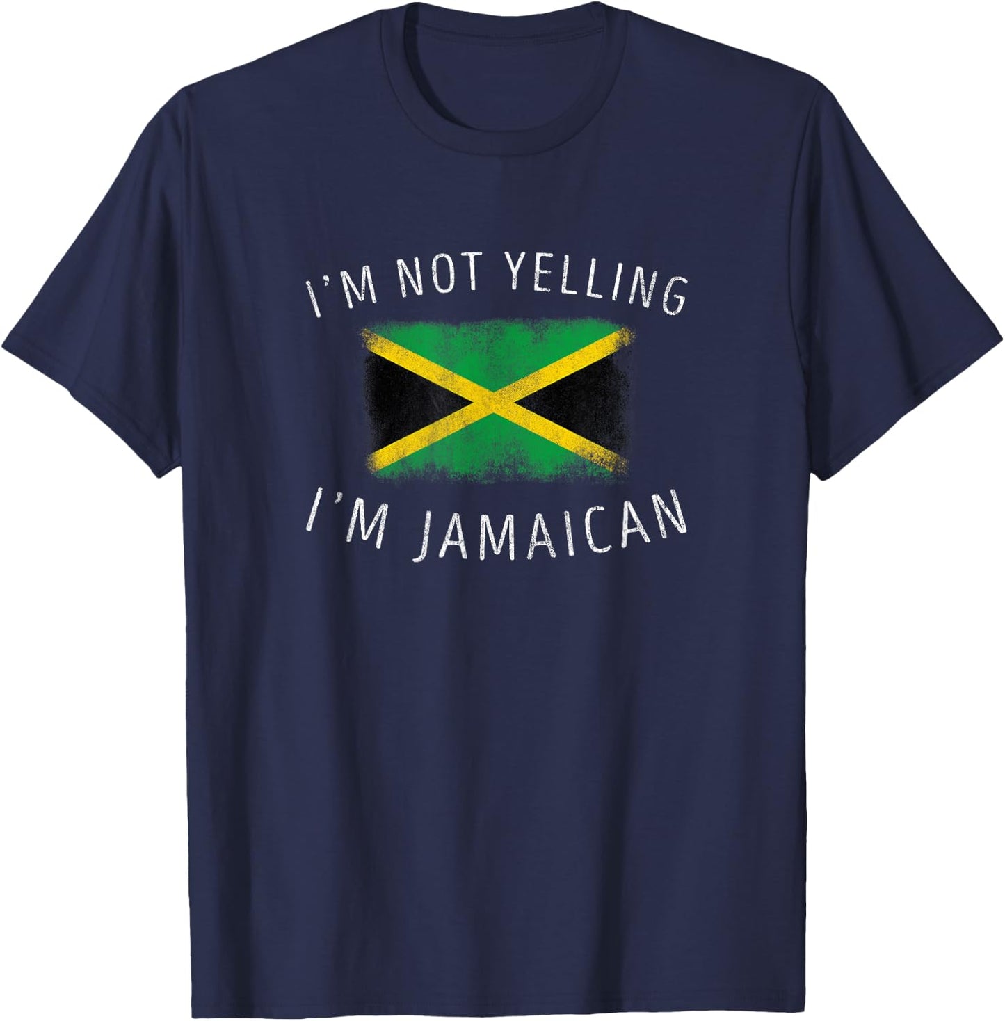 I don't scream, I am Jamaican - Jamaica Pride T-Shirt - T-Shirt | Navy