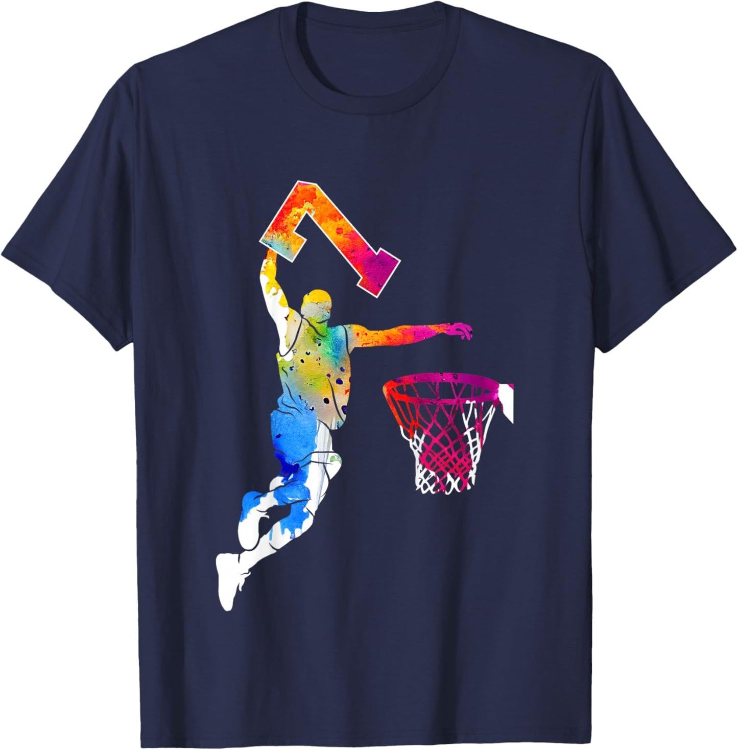 7 Jahre Basketball 7. Geburtstag T-Shirt - T-Shirt | Navy