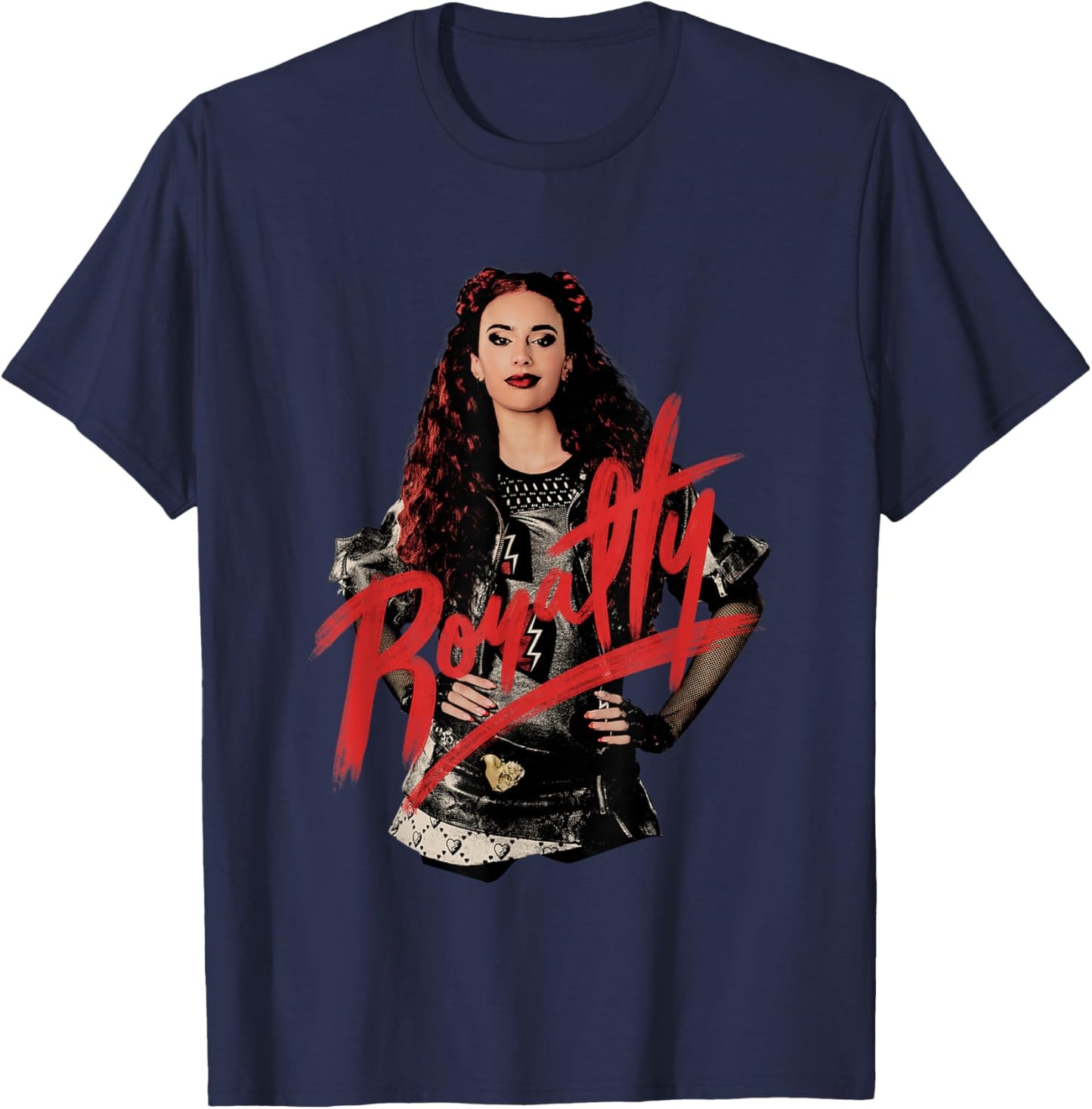 Disney Descendants: The Rise of Red Royalty Sassy Pose Logo T-Shirt - T-Shirt | Navy