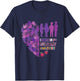 Military Child Shirt Purple Up for Military Kids Month Women T-Shirt - T-Shirt | Navy