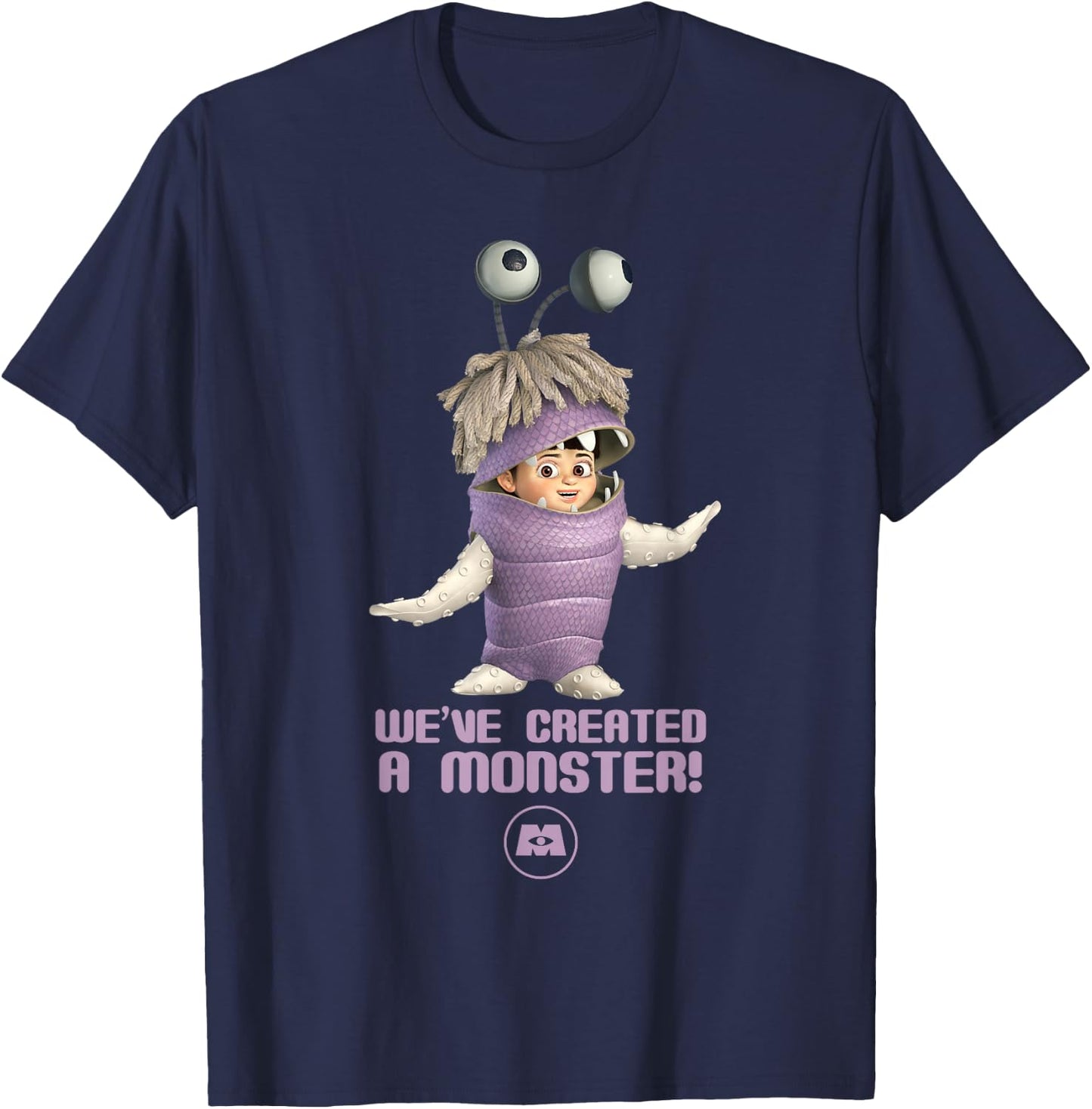 Disney Pixar's Monsters, Inc. Boo We've Created a Monster T-Shirt - T-Shirt | Navy
