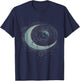 Vinyl Record Moon T-Shirt - T-Shirt | Navy