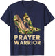 Faith in God Christian Prayer Warrior Camo Heels Jesus T-Shirt - T-Shirt | Navy