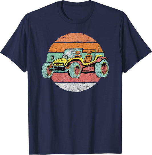 Retro Vintage Dune Buggy Off Road Course T-Shirt - T-Shirt | Navy