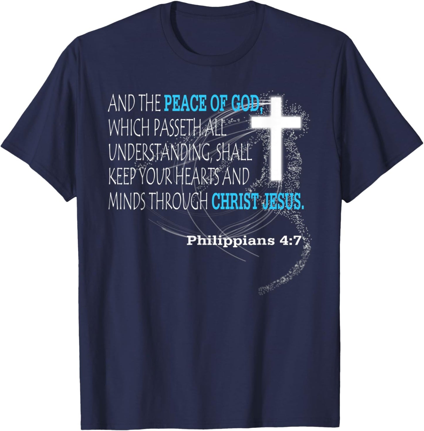Philippians 4:7 T-Shirt - T-Shirt | Navy
