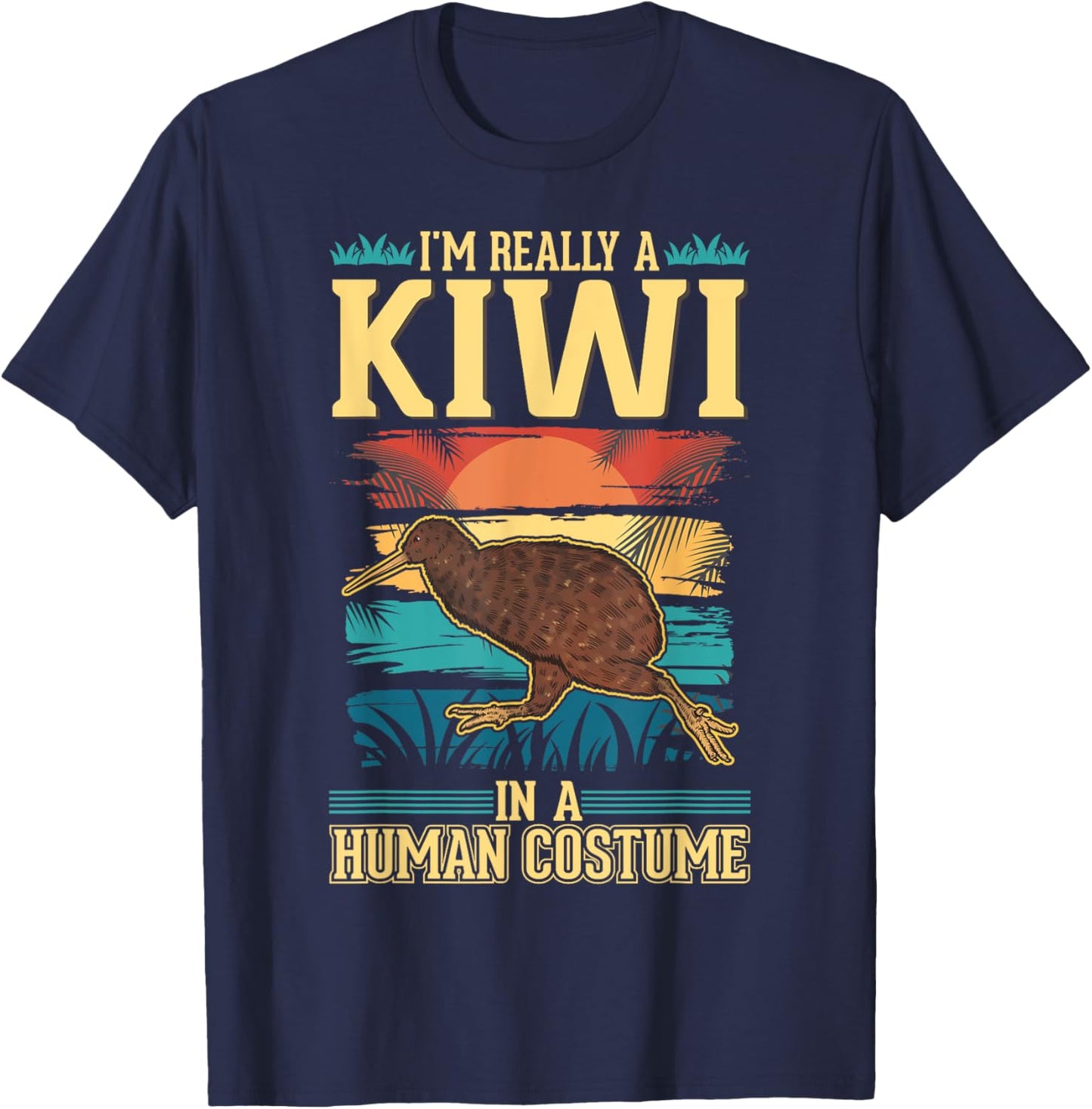 Kiwi Costume Halloween Kiwi Bird T-Shirt - T-Shirt | Navy