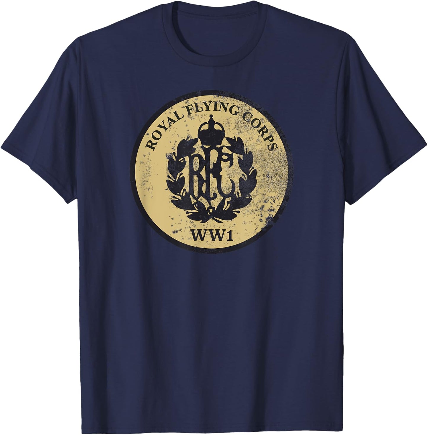 WW1 Royal Flying Corps (distressed) T-Shirt - T-Shirt | Navy
