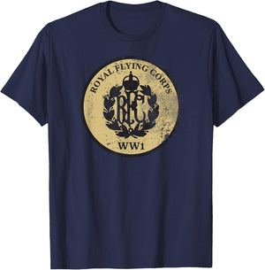 WW1 Royal Flying Corps (distressed) T-Shirt - T-Shirt | Navy