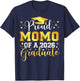 Proud Momo Of A Class Of 2026 Graduate 2026 Senior Momo T-Shirt - T-Shirt | Navy