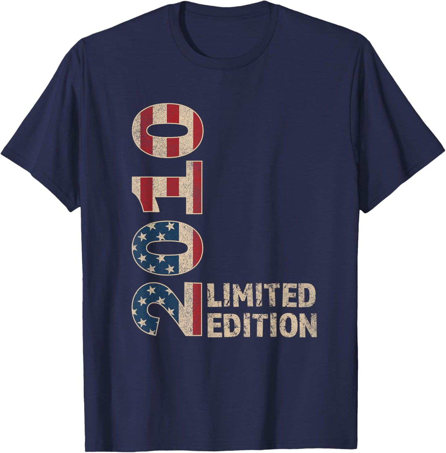 15th Birthday Gift Boy Vintage Born 2010 Turning 15 Year old T-Shirt - T-Shirt | Navy