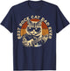 Best Rock Cat Dad Ever Funny Cat Playing Guitar T-Shirt - T-Shirt | Navy