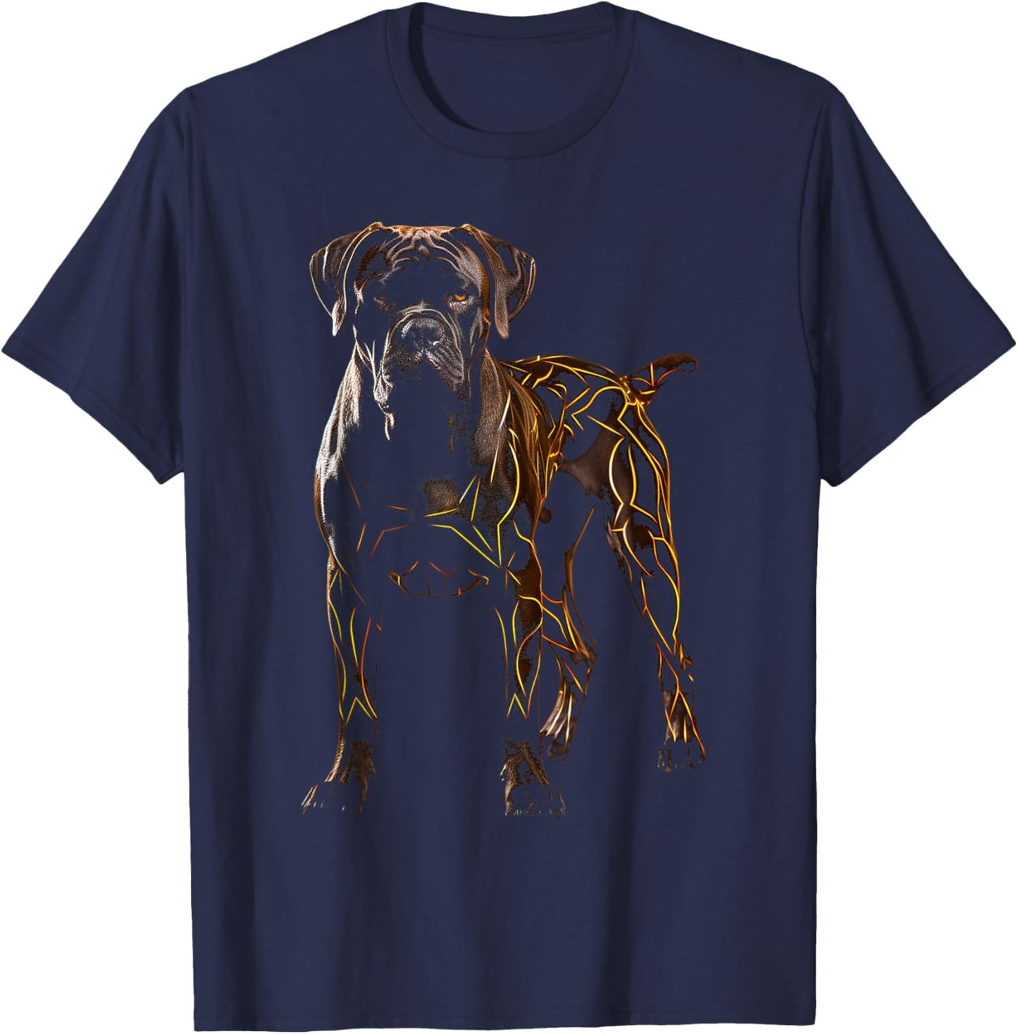Cane Corso Dog Drawing Animal Art Graphic Cane Corso T-Shirt - T-Shirt | Navy