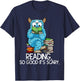 Reading Funny Monster Quote Meme Bookworm Book Reader T-Shirt - T-Shirt | Navy