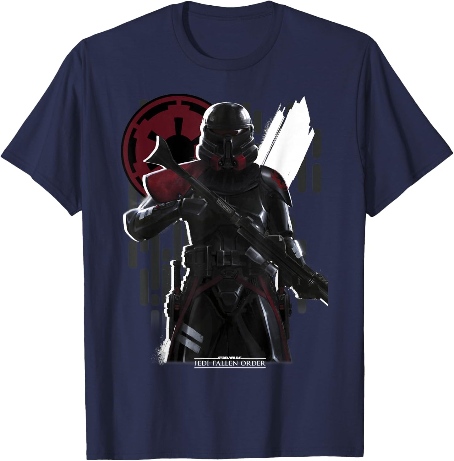 Star Wars Jedi Fallen Order Purge Trooper Dark Poster T-Shirt - T-Shirt | Navy
