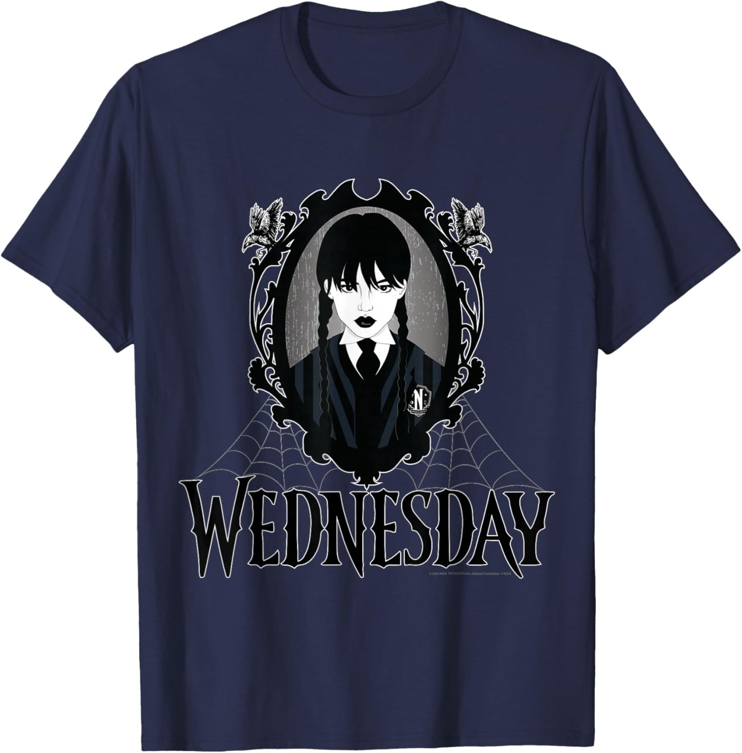 Wednesday Series Wednesday Web Frame T-Shirt - T-Shirt | Navy