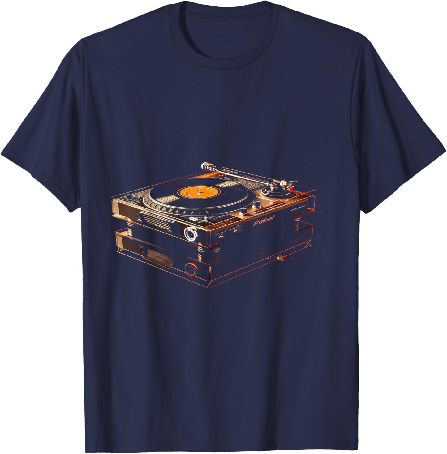 DJ Turntable T-Shirt - T-Shirt | Navy