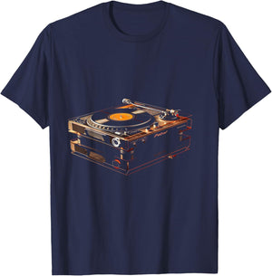 DJ Turntable T-Shirt - T-Shirt | Navy