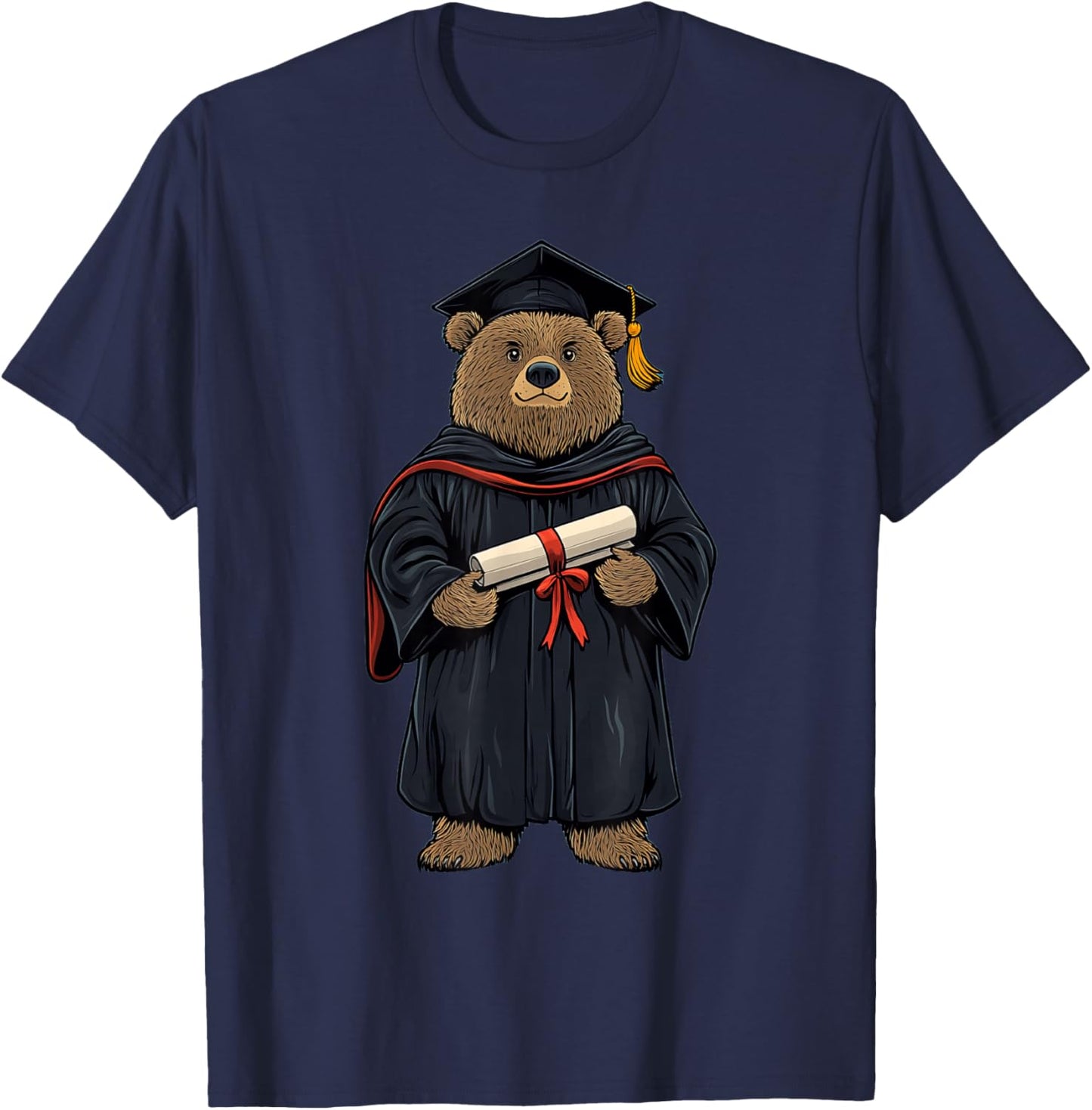 Cute Bear Graduation T-Shirt - T-Shirt | Navy
