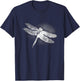 Dragonfly On Screen T-Shirt - T-Shirt | Navy