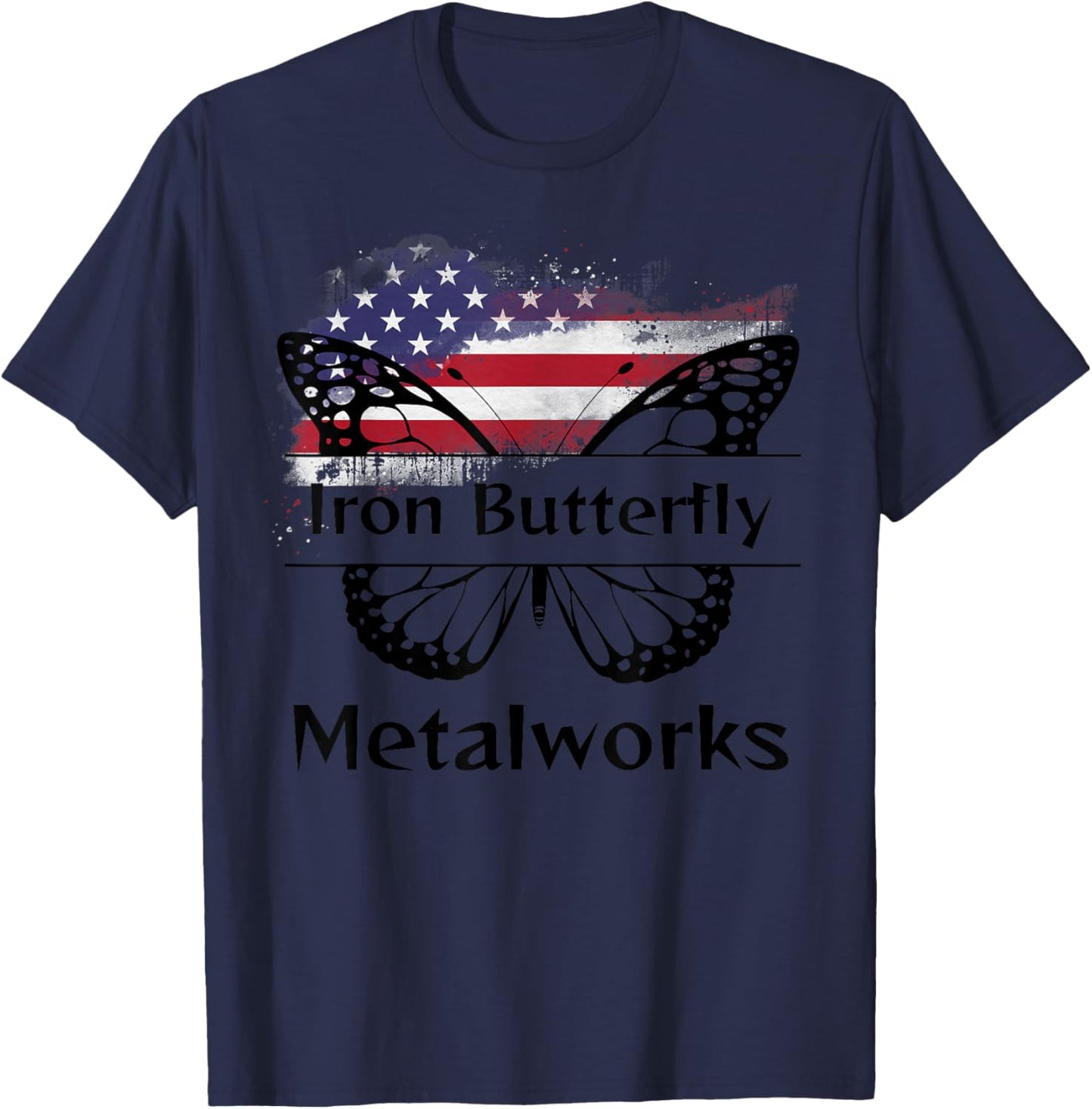 Iron Butterfly Metalworks T-Shirt - T-Shirt | Navy