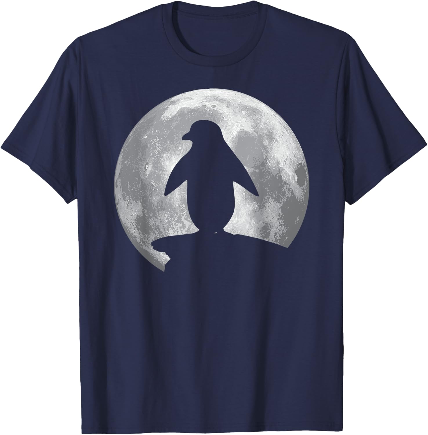 AFRICAN PENGUIN And Moon Vintage Halloween Costume T-Shirt - T-Shirt | Navy