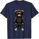 Teddy Bear Cool Bears Hip Hop Streetwear Graphic Colorful T-Shirt - T-Shirt | Navy