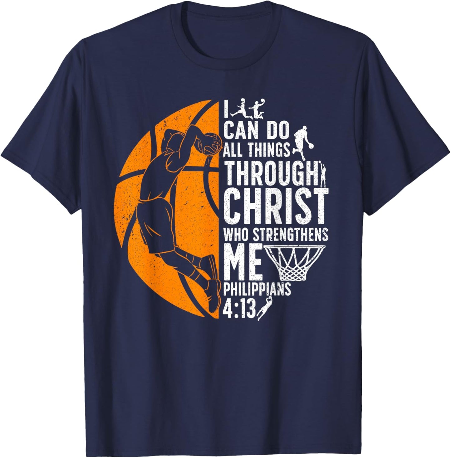 Cool Basketball Women Sport Game Basketball Player T-Shirt - T-Shirt | Navy