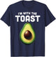 Im With Toast Shirt Avocado Matching Funny Halloween Costume T-Shirt - T-Shirt | Navy